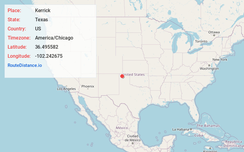 Map of Kerrick