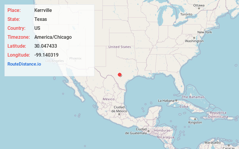 Map of Kerrville