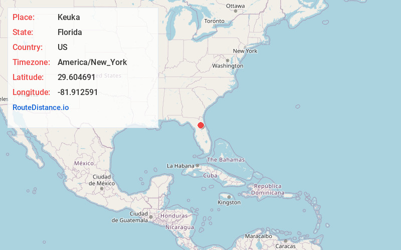 Map of Keuka