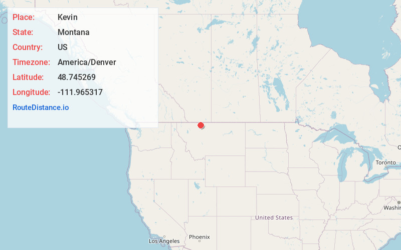Map of Kevin