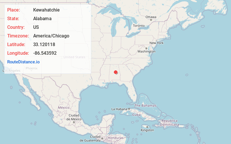 Map of Kewahatchie