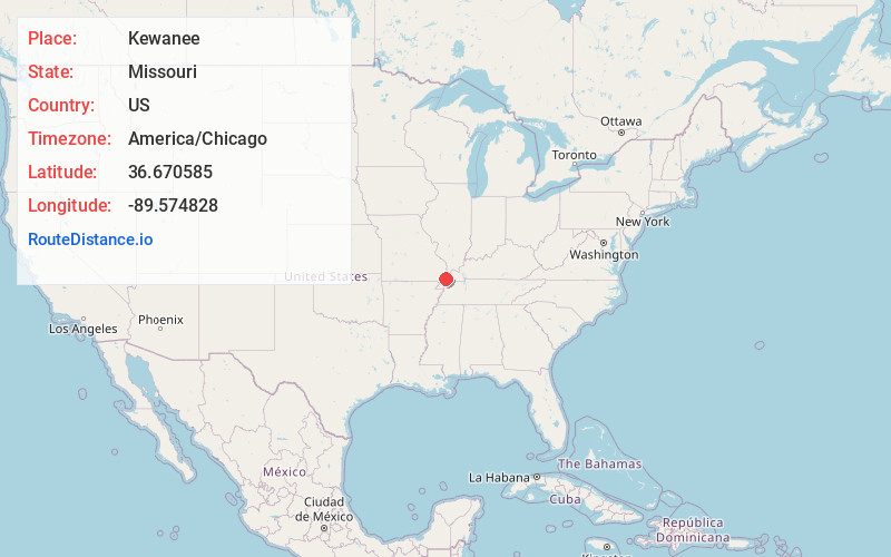 Map of Kewanee