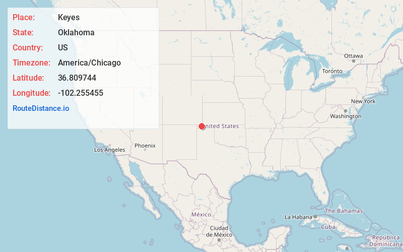 Map of Keyes