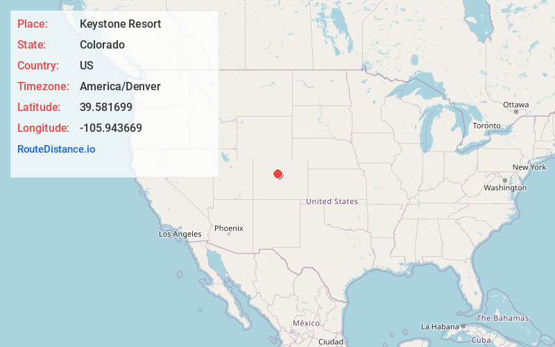 Map of Keystone Resort