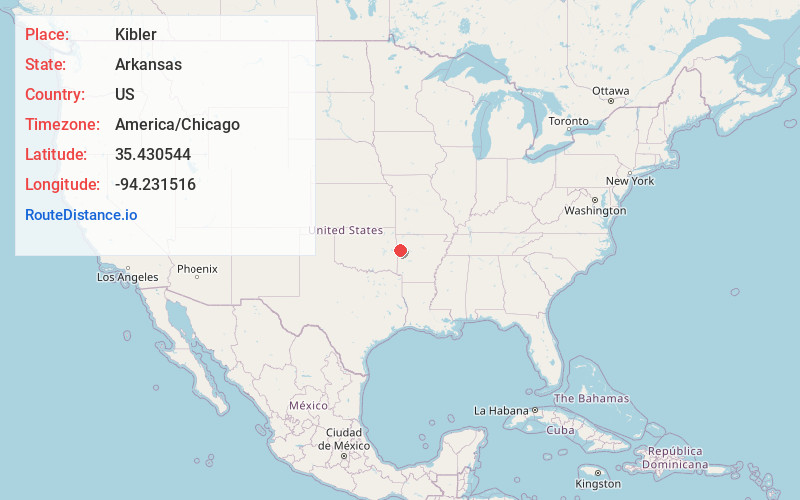 Map of Kibler