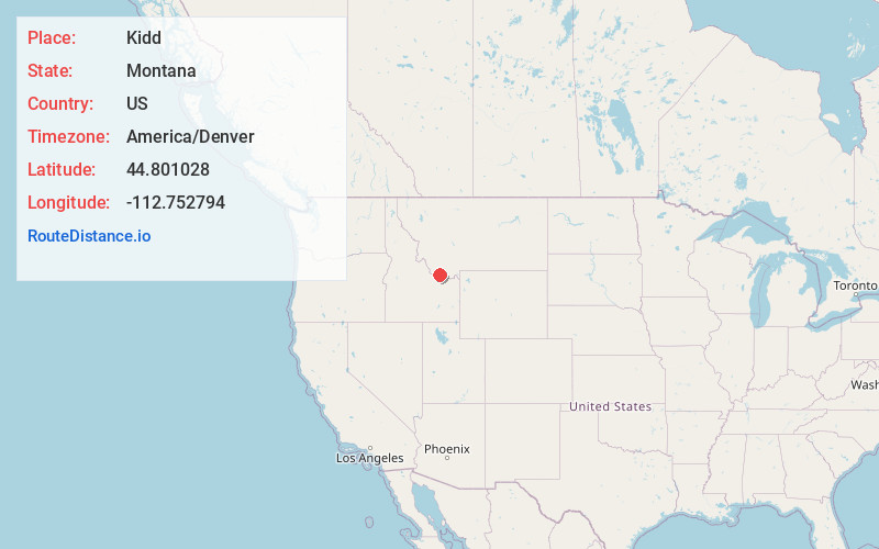 Map of Kidd