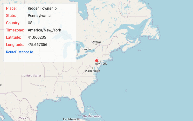 Map of Kidder Township