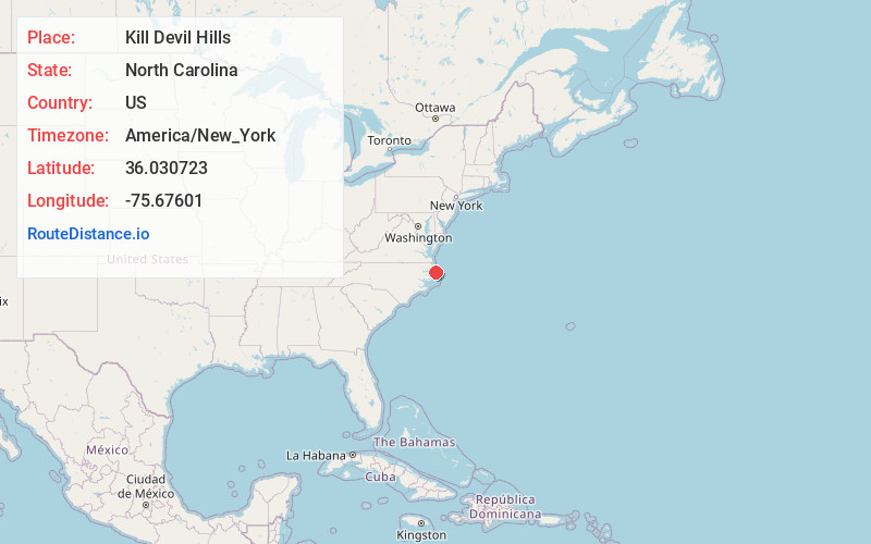 Map of Kill Devil Hills