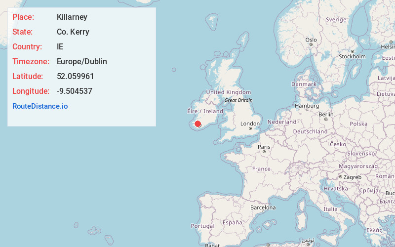 Map of Killarney