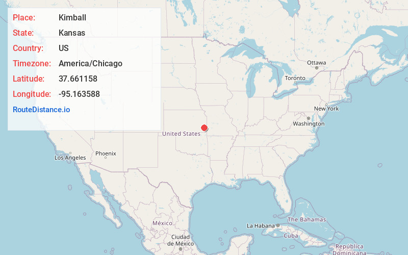 Map of Kimball