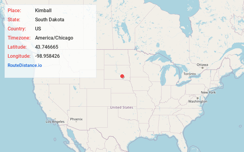 Map of Kimball