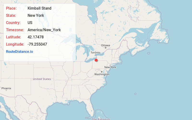 Map of Kimball Stand
