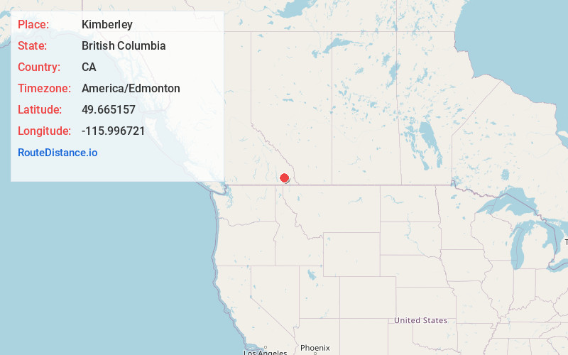 Map of Kimberley