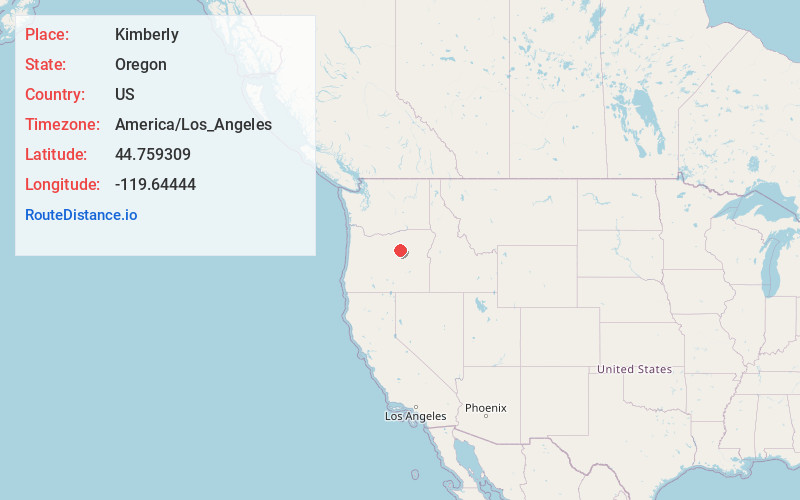 Map of Kimberly