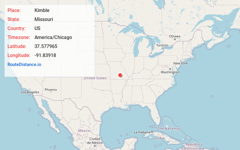 Map of Kimble