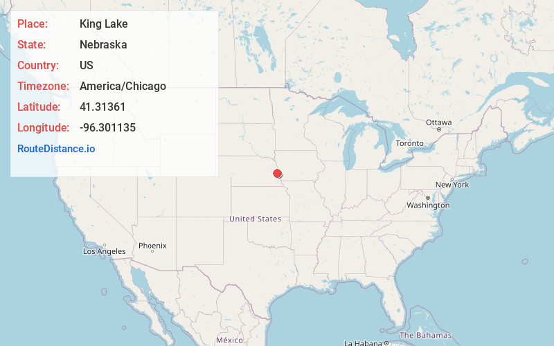 Map of King Lake