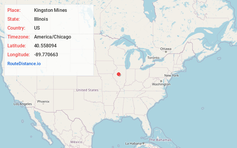 Map of Kingston Mines