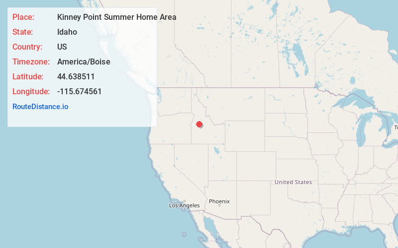 Map of Kinney Point Summer Home Area