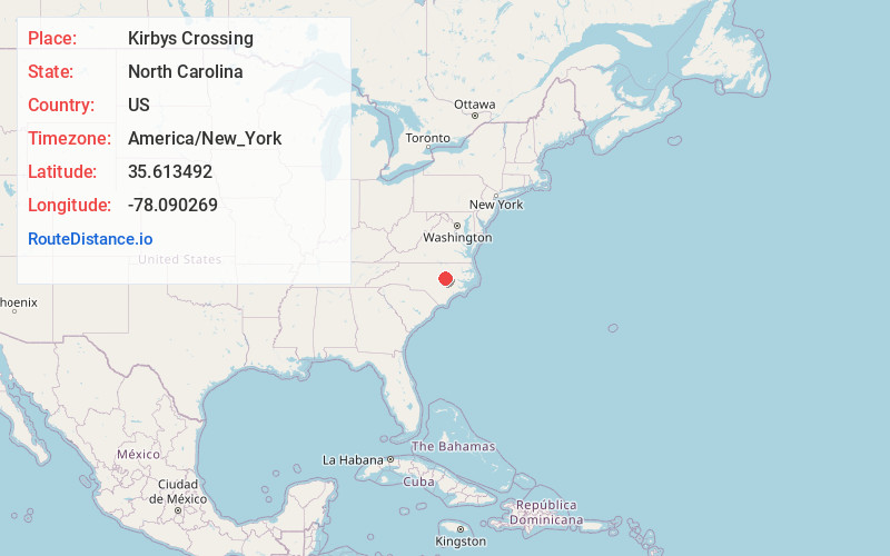 Map of Kirbys Crossing