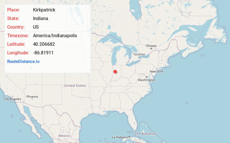 Map of Kirkpatrick
