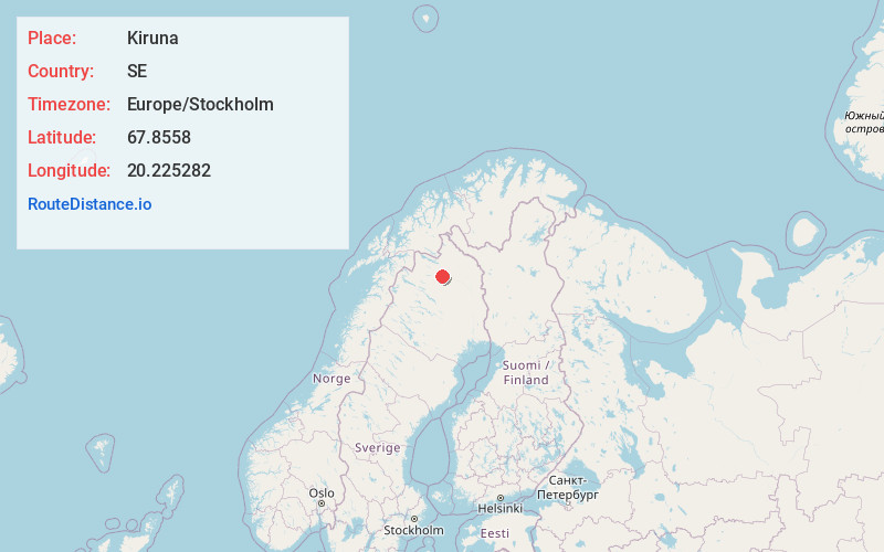Map of Kiruna