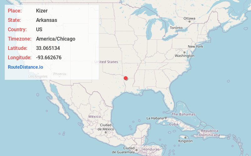Map of Kizer