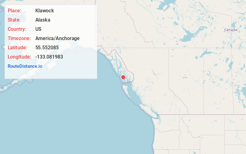 Map of Klawock