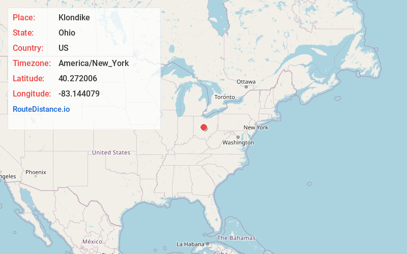 Map of Klondike