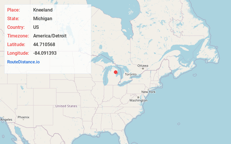 Map of Kneeland