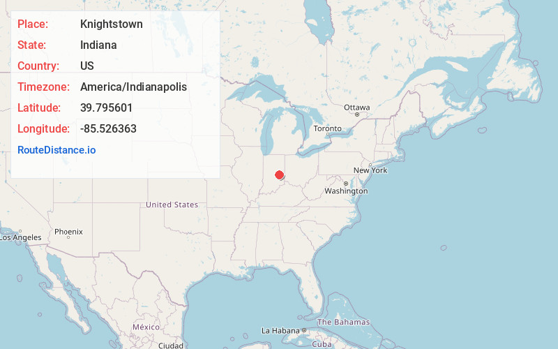 Map of Knightstown
