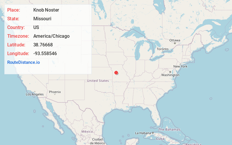 Map of Knob Noster