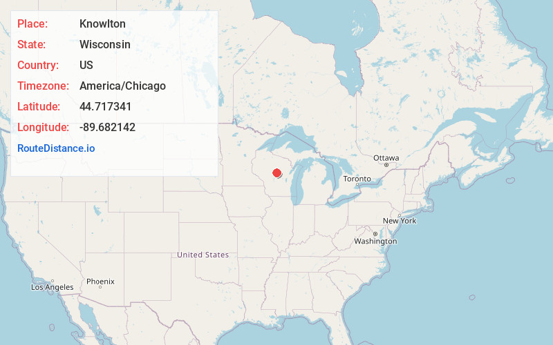Map of Knowlton