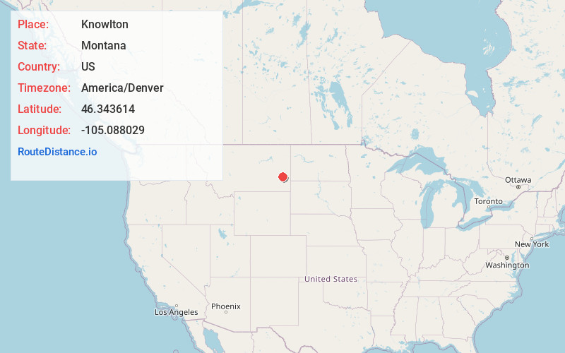 Map of Knowlton