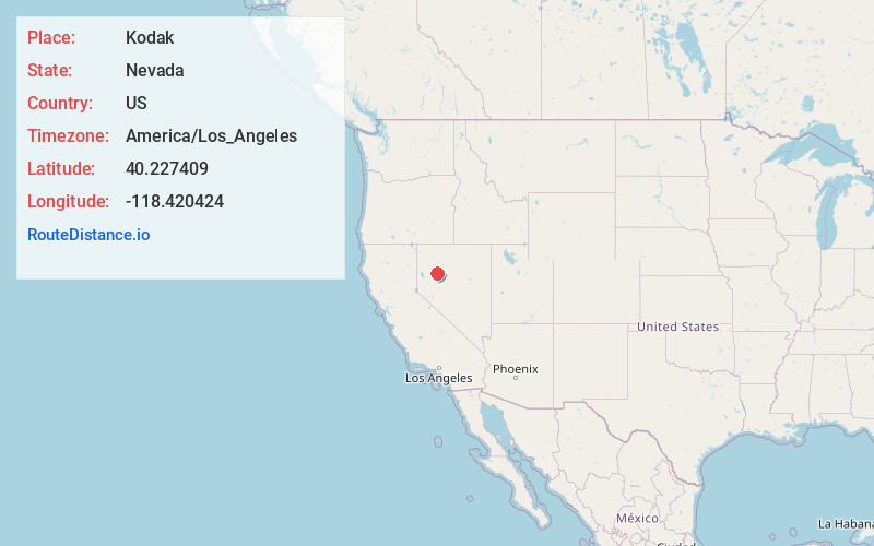 Map of Kodak