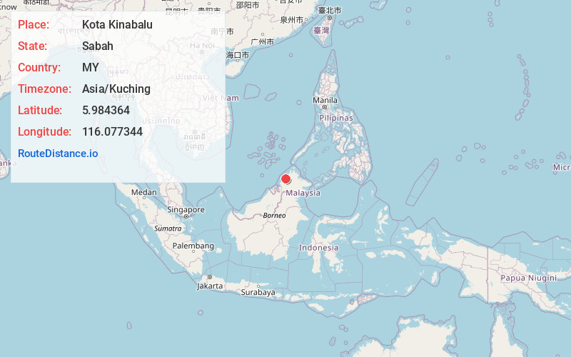 Map of Kota Kinabalu