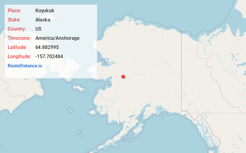 Map of Koyukuk
