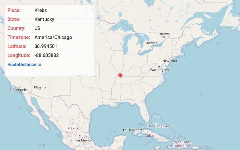 Map of Krebs