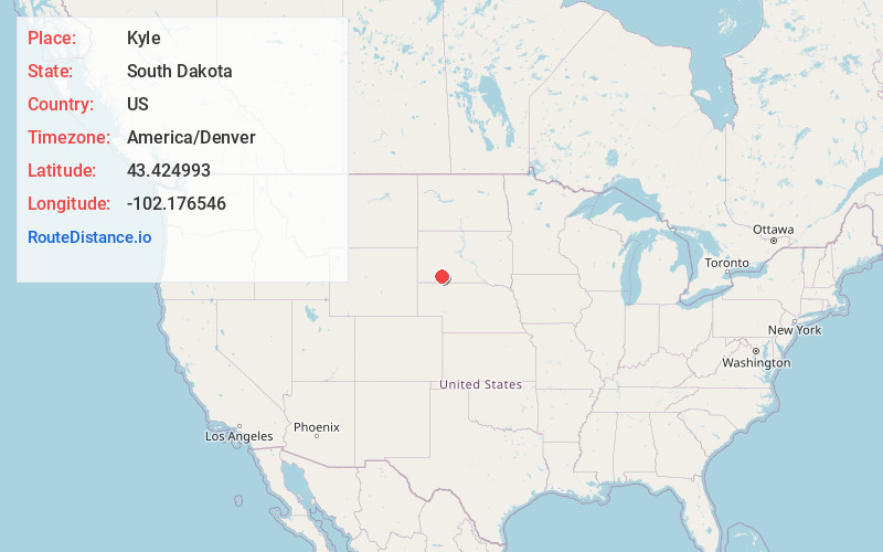 Map of Kyle