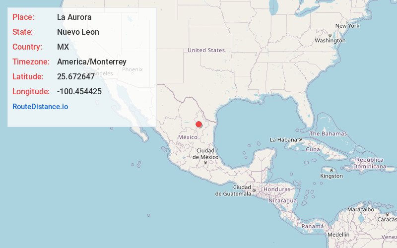 Map of La Aurora