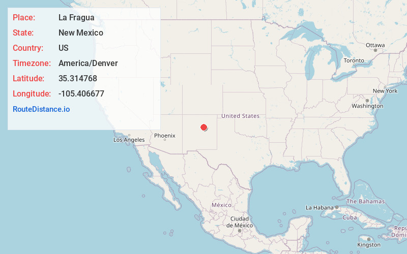 Map of La Fragua