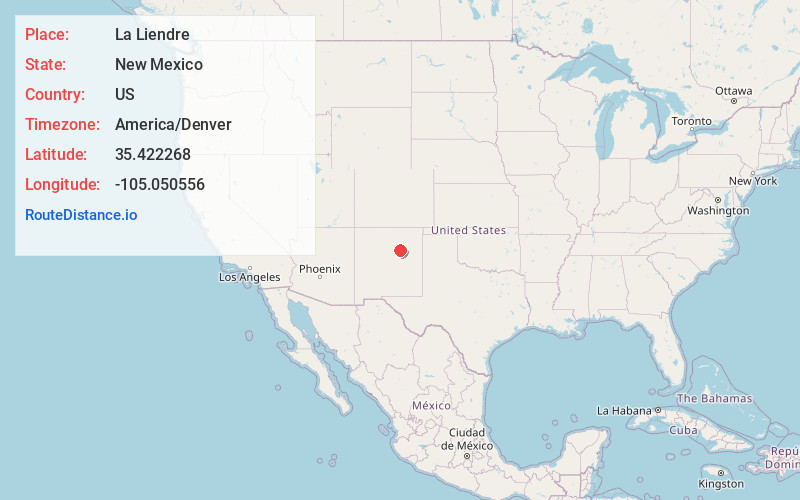 Map of La Liendre