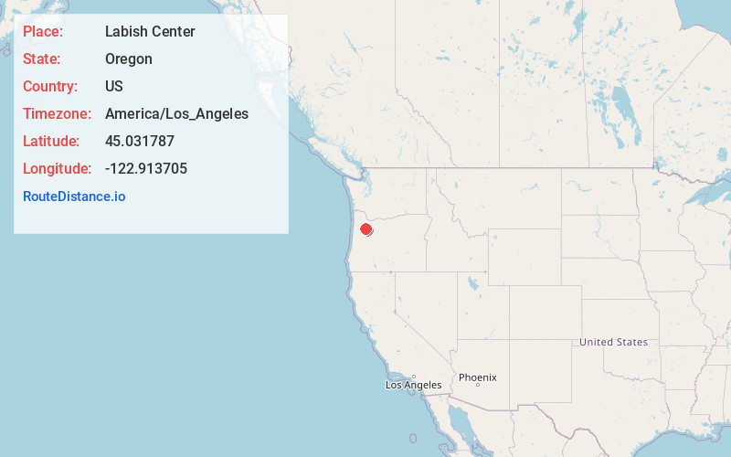Map of Labish Center