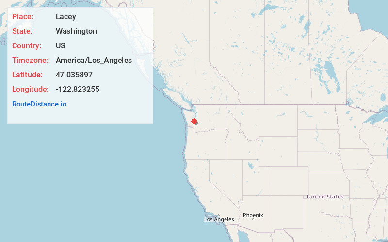 Map of Lacey