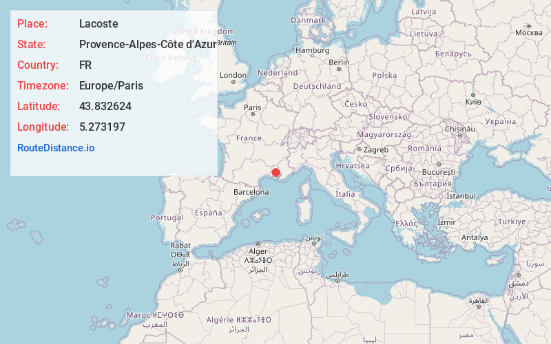Map of Lacoste