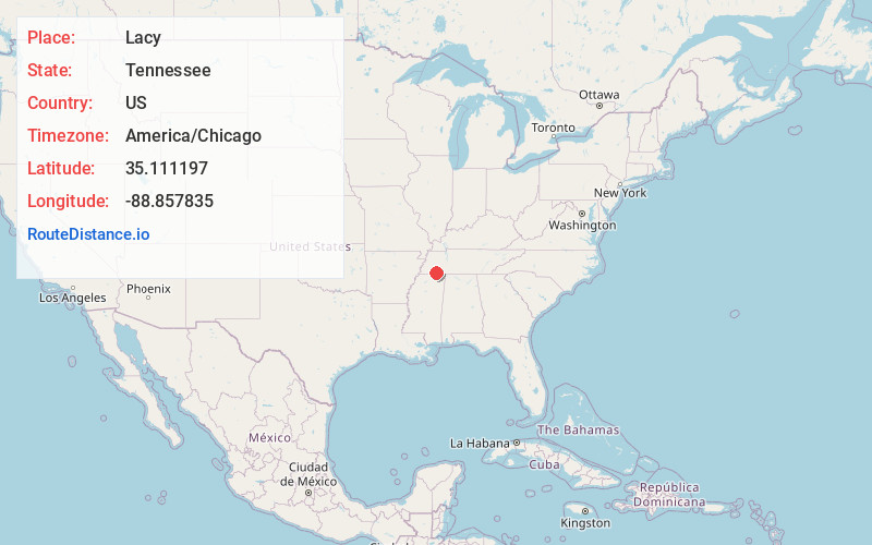 Map of Lacy