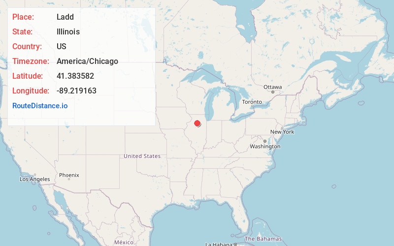 Map of Ladd