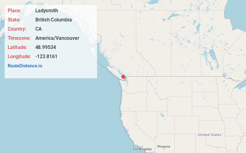 Map of Ladysmith