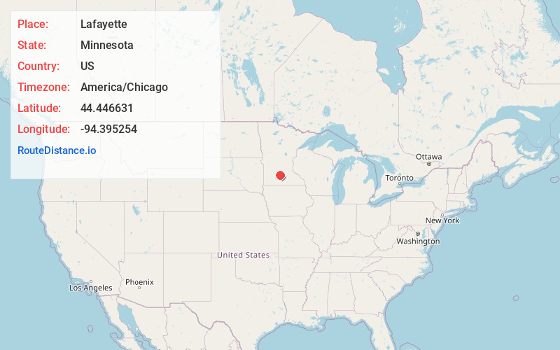 Map of Lafayette
