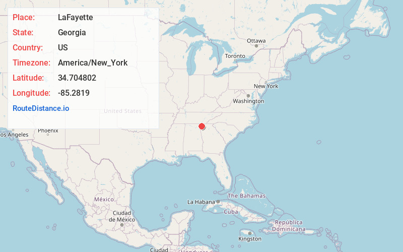 Map of LaFayette