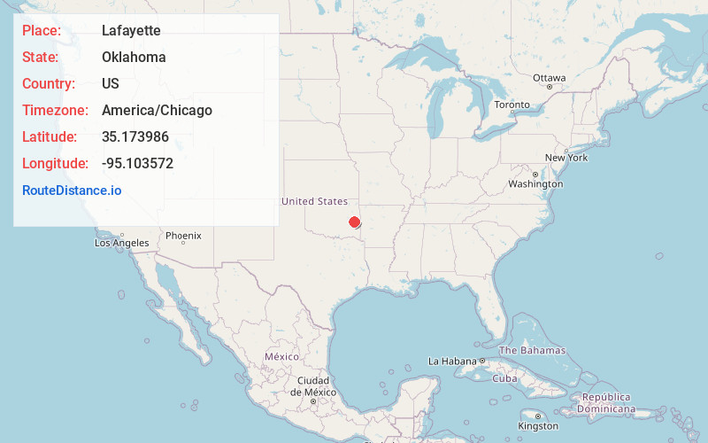 Map of Lafayette